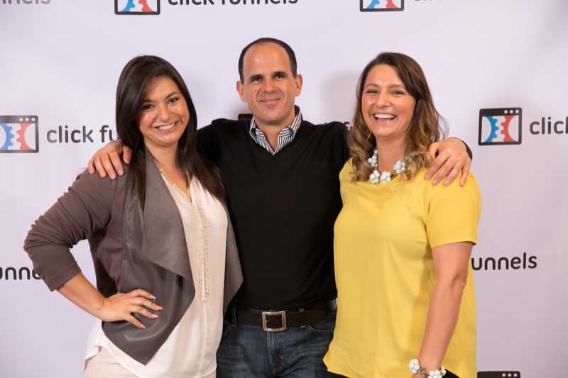 Sonia with Marcus Lemonis at ClickFunnels